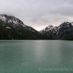 Horní jezero přehrady Silvretta s masivem Piz Buin